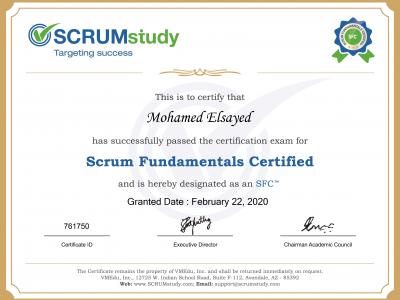 Scrum Fundamentals Certificate